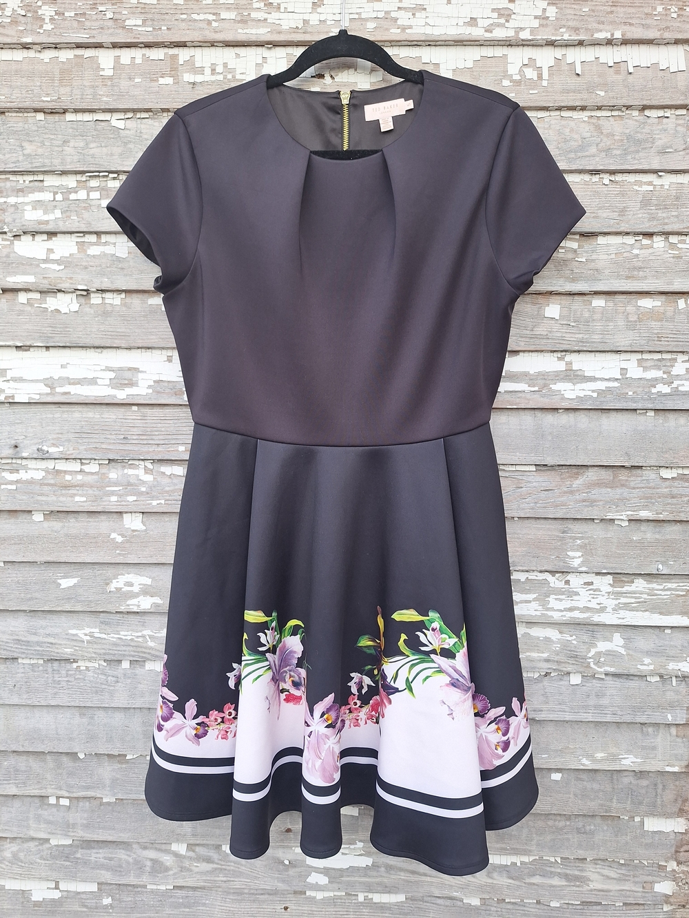 Ted Baker London Floral Skater Dress Size 5 US Size 14 - Picture 1 of 6